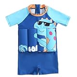 幼児用フロート水着 - キッズ浮き輪代わりスイムウェア 赤ちゃん用 浮く水着,水はね防止 浮力スイムウェア クイックドライ 水泳ベスト 夏用 スポーツ 水泳練習