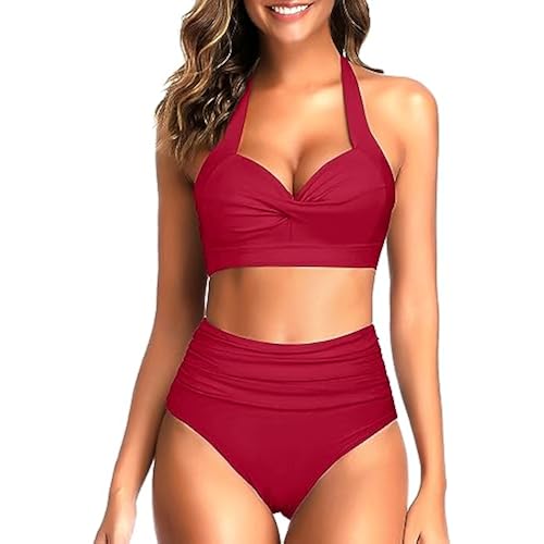 Tempt Me Women Two Piece Swimsuit High Waisted Bikini