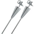 2 Extra Strong Stake Out Spikes For Home Garden Yard Holiday Dog Accessories