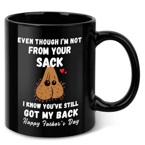RioGree Fathers Day Mug Gifts for Husband Dad Him from Daughter Son Wife - 11 OZ Ceramic Coffee Mug...