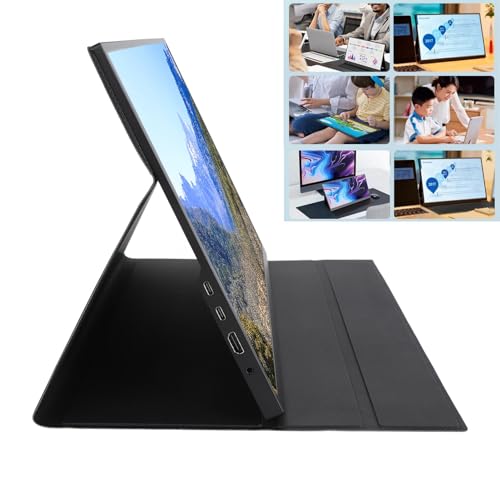 Przenośny Ekran 18,5 Cala 1080P 100HZ z lepszą jakością Obrazu, szeroką kompatybilnością, zdejmowaną obudową, Nowymi Wrażeniami Wizualnymi, Przyjaznym w Podróży Wyświetlaczem do