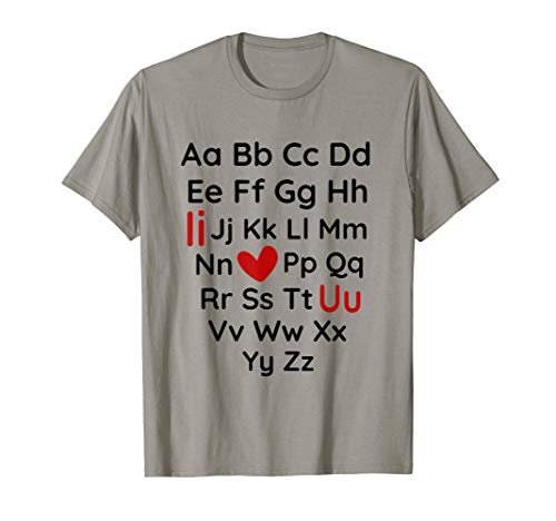 Valentine's Day Alphabet ABC AaBbCc I Love You Toddler Kids T-Shirt