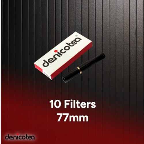 Denicotea Zigarettenspitze in den Farben Schwarz und Gold + 10 extra Filter