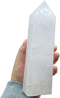 900g-1000g Natural White Clear Quartz Crystal Wand Quartz Point Crystal Healing Home Decoration
