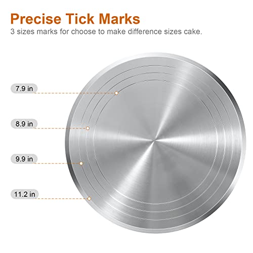 12'' Cake Stand, Cake Spinner Cake Decorating Supplies, Round Decorating Turntable Revolving Aluminum Table Holder Baking Display Tray Plate Tools Accessories For Birthday Wedding Party #TOP4