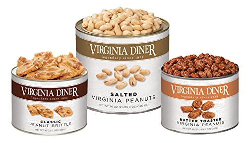 Peanuts Three Ways - Salted Xl Virginia Peanuts, Butter Toasted Peanuts And Peanut Brittle From Virginia Diner #TOP7