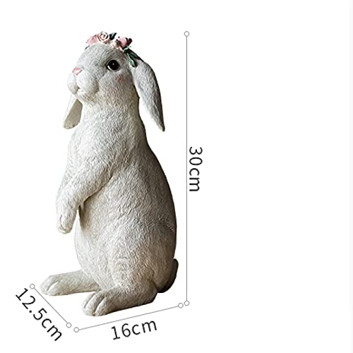 Cadeaux de mariage parfaits : lapin de décoration à couronne dorée - 5