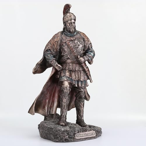 Figura escultórica de Hannibal Barca en resina y bronce miniatura 5
