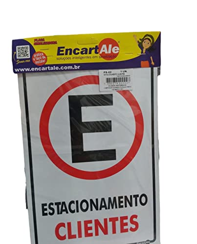 Placa Sinalizadora Estacionamento Clientes-ENCARTALE-PS02