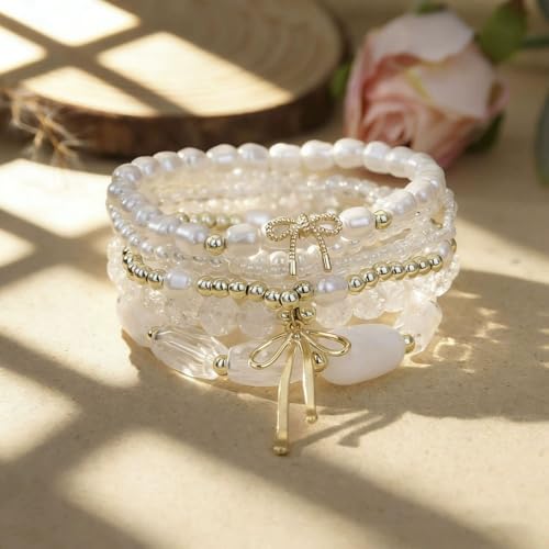 Bohemian Colorful Stackable Crystal Glass Bead Bracelets  - image 2