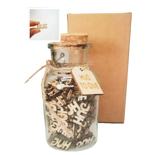 Unique Wooden Hug Cutout Gift Jar - Perfect for Anniversaries, Birthdays, and Special Occasions - Image 2