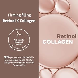 Mediheal Retinol Collagen Cream Lifting Mask (4 Counts) for V Line Mask,Anti-Aging - Helps Reduce Fine Lines & Wrinkles, and Smoothens Skin