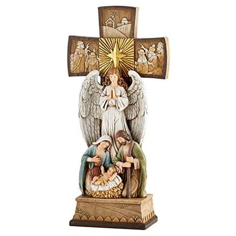 Beautiful 14" Christmas Nativity Tabletop Set Cover