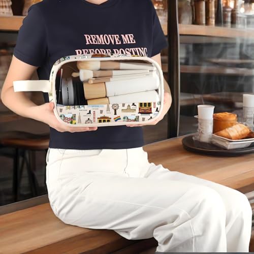 WZMPA San Francisco Travel Cosmetic Bag Gift San Francisco Souvenir Gift San Francisco Makeup Zipper Pouch Bag San Francisco Merchandise (San Francisco-CMB)3