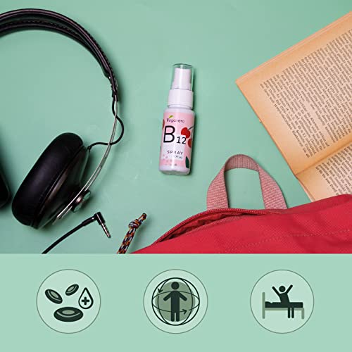 Vegavero Vitamin B12 Spray 500 µg Methylcobalamin mit Kirschgeschmack