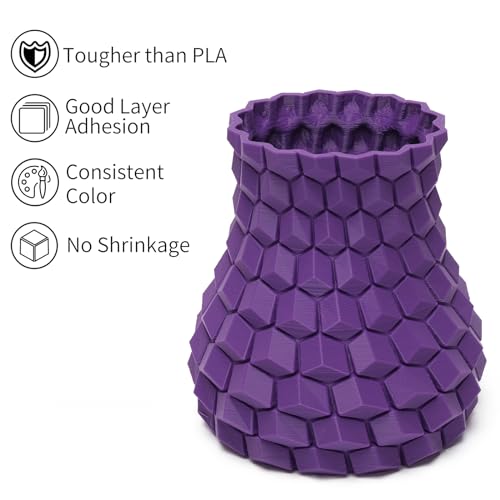 Image of INLAND Micro Center PLA+ 3D Printing Filament 1.75mm - PLA Pro Dimensional Accuracy + /- 0.03 mm - 1kg Cardboard Spool (2.2 lbs) (1 Pack Purple, 1.75mm)