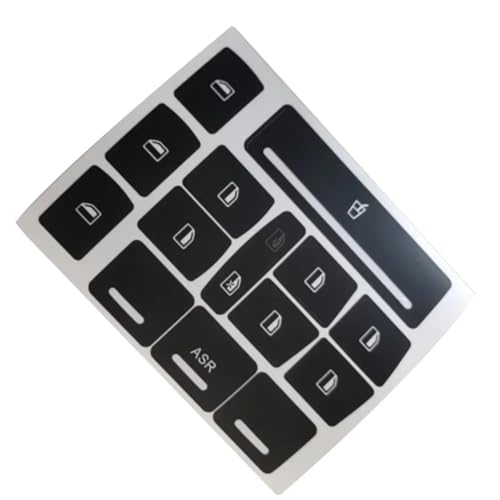 Boutons usés Audi A3 ? Stickers de rechange pour vitres et console