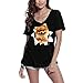 Ultrabasic Femme T-Shirt Cute Pomeranian - Poméranien, Mignon Chien en Peluche - Tee Shirt pour Amoureux des Chiens (L, Noir)