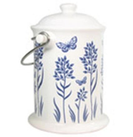 Frontier Natural Products Co-op 223693 Culinary Accessories Cleaning Solutions Ceramic Floral Blue Compost Keeper 8 x 10 Frontier Natural Products Co-op 223693 Culinary Accessories Cleaning Solutions Ceramic Floral Blue Compost Keeper 8 x 10