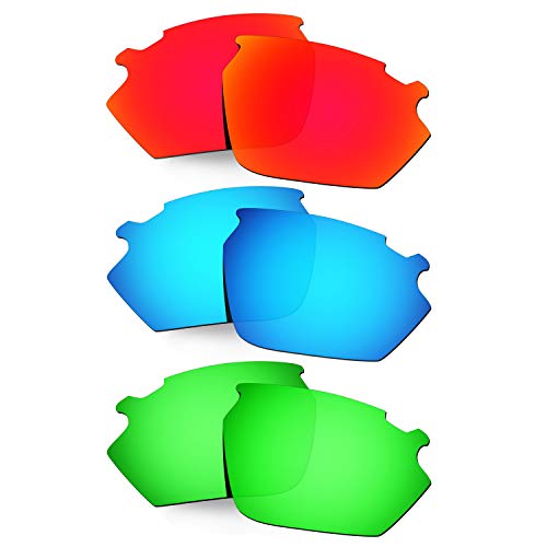 Lentille de rechange Rudy Stratofly rouge bleu vert pour verre de lunettes