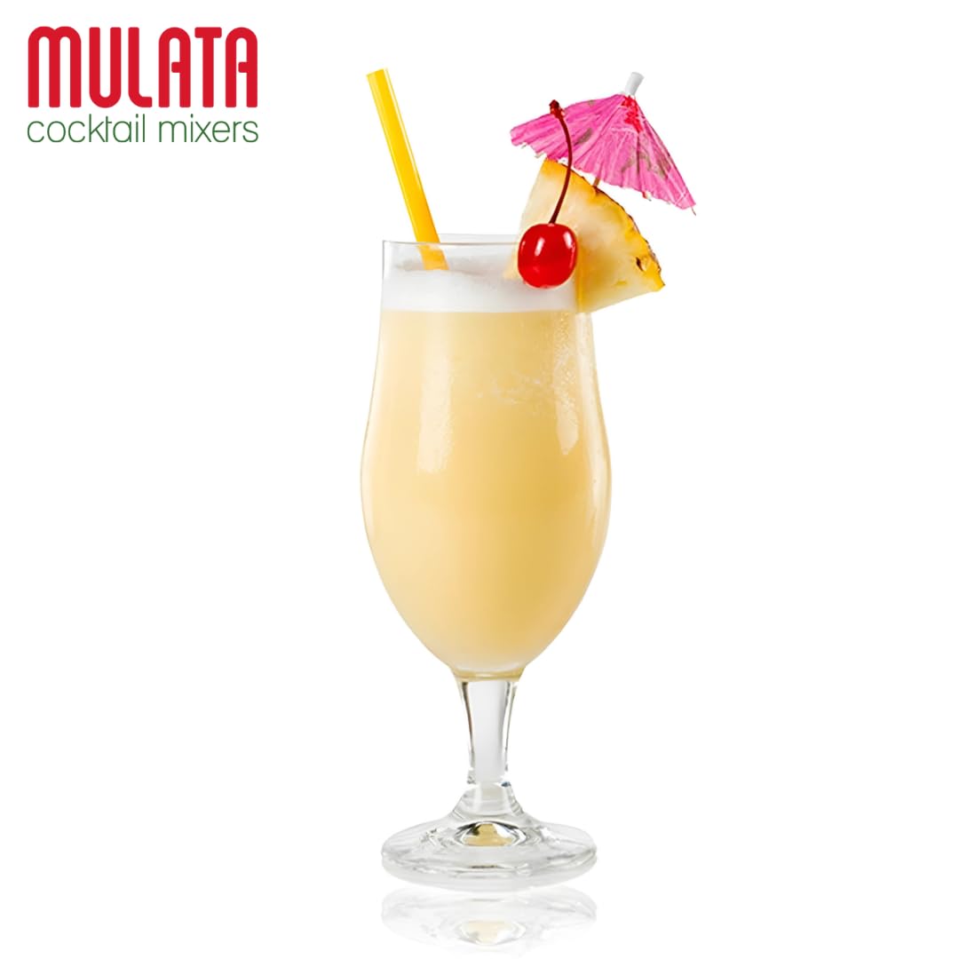 Mulata Concentrado Piña Colada 1.5L - Concentrado para 25 piñas coladas perfectas y fáciles en segundos - Elaborado con zumo de piña y aroma natural de coco