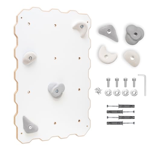 MAMOI® Parete da Arrampicata per Bambini, Palestra da Interno, Attrezzatura con o Senza Prese, Spalliera Svedese per Uso Domestico