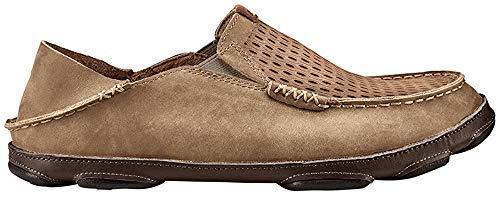 OLUKAI Men's Moloa Aho Shoes, Clay/Husk, 12 M US