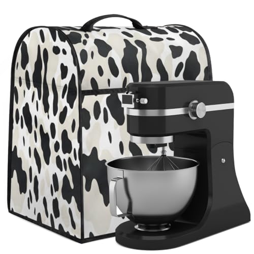 Coffee Maker Cover Cow Pattern Animal Kitchen Appliance Covers Small Appliance Covers Blender Cover Juicer Cover Dust Covers for Kitchen Appliances with Top Handle and Pockets,Washable,B842
