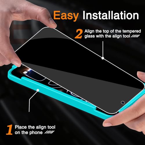 Image of Wiaocit Tempered Glass Privacy Screen Protector for 18 Pro