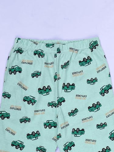 Image of KiddoPanti Boys Printed Pyjama | 100% Cotton Single Jersey Fabric | All Over Printed Design | Relax Fit & Ankle Length | Pyjama Pant