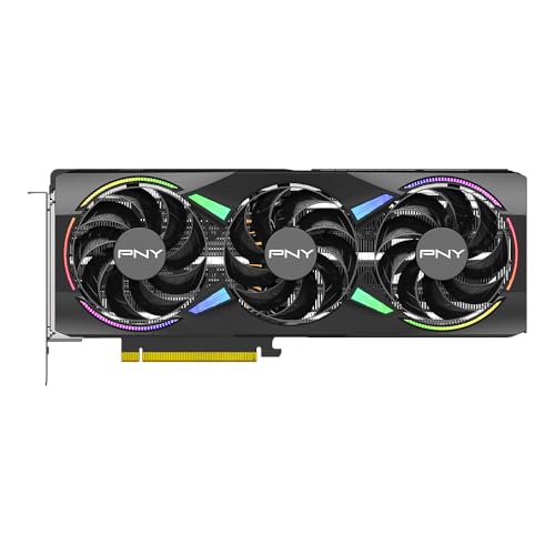 Image of PNY NVIDIA GeForce RTX 5070 Ti Epic-X ARGB Triple Fan, Graphics Card (16GB GDDR7, 256-bit, Boost Speed: 2452 MHz, PCIe 5.0, HDMI /DP 2.1, 2.98-Slot, NVIDIA Blackwell Architecture, DLSS 4)