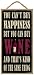 (SJT94152) You can't buy happiness but you can buy wine and that's kind of the same thing 5" x 10" wood sign plaque