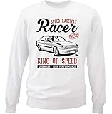 ford escort ghia 1982  Teesandengines Men\'s Ford Escort GHIA car Racer King woldwide Championship White Sweatshirt Size XXLarge