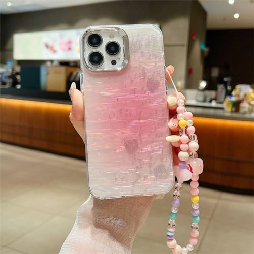 Coque iPhone 14 Pro Max à bracelet perles idéale pour sublimer vos soirées