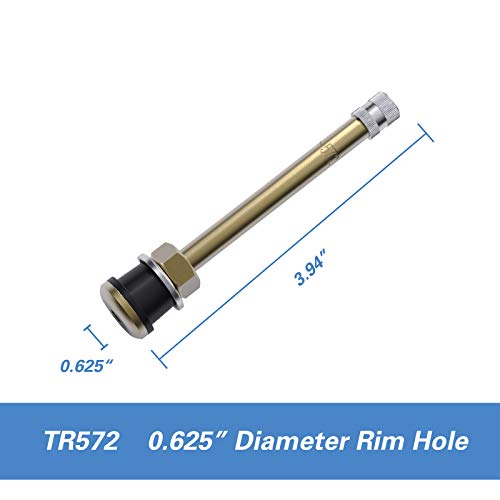 Image of CKAuto TR572 Brass Commercial Truck Valve Stems 3 3 /4 inch Eff. Length, 10 pcs