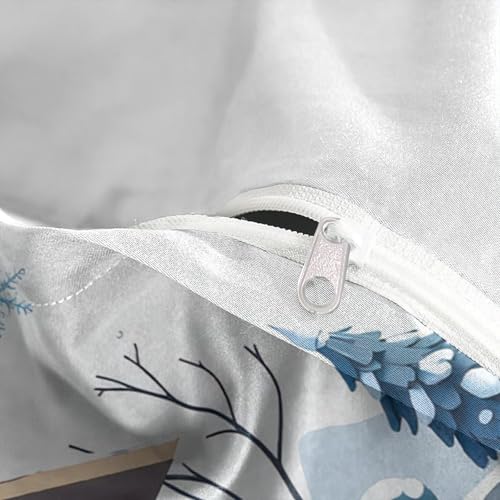 Housse de Couette Imprimé en 3D Confortable Résistante Lit Double - 8