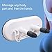 Hands Massage Gun Holder, Wall Mounted Multifunctional Fascia Gun Mounting Bracket for Fitness Back Shoulders Legs, with 2 Suction Cups