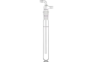 Glass Vacuum Cold Trap Bubbler with 200 mm Oil Burner Pipes
