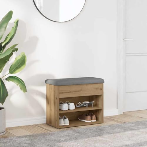Banc rembourré pour entrée résolvant le désordre des chaussures - 2