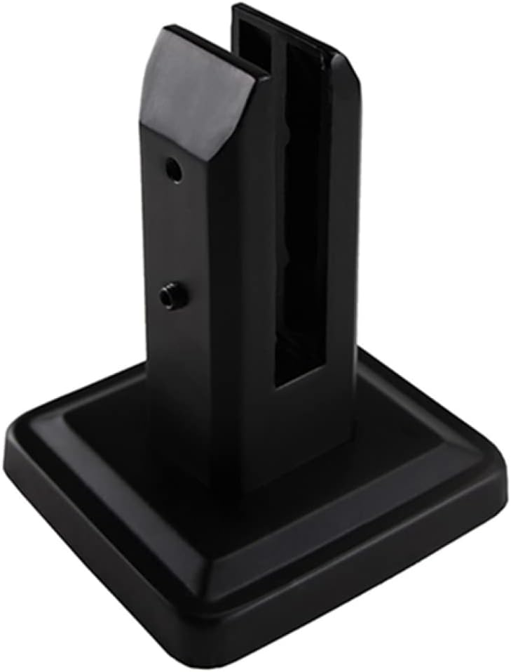 Clip Clamp Stainless Steel Spigots Glass Clamp for Frameless Pool Fence Panels Clamps Door Hardware Indoor Outdoor(Round)