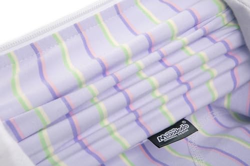 Image of Puppy Striped Recovery Suit for Female Male Dogs Cats,Zip Up Dog Onesie Recovery Shirt Abdominal Wounds,Professional Spay Neuter Dog Pet Bodysuit After Surgery Wear Anti Licking Wounds