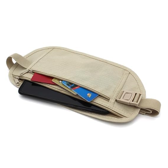 RFID Blocking Hidden Waist Bag Anti Theft Travel Money Belt Passport Wallet Secure Undercover Pouch for Men Women Travel Accessories Multicolor-image-17