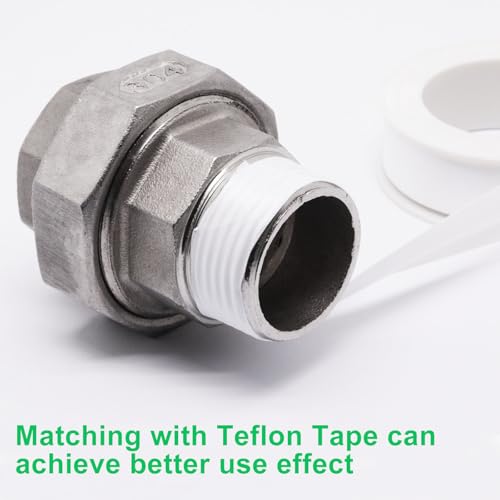 Image of 1Pcs Cast Pipe Fittings Union, 1 inch NPT Female x 1 inch NPT Male Thread 304 Stainless Steel Hex Head for Industrial, Class 150
