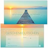 GESCHENKGUTSCHEINcom - 10 Blanko Geschenkgutscheine - Formular mit Vordruck für Massage Kosmetik Physiotherapie Wellness Spa MA1266-10-V1