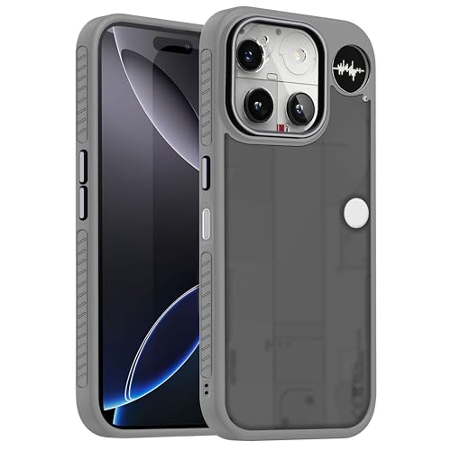 Image of V-TAN Back Cover for Nothing Phone (3) Compatible Case, Matte Finish Transparent Case, TPU, Camera Protective Shockproof Cover (Grey)