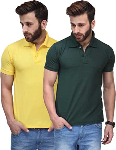 Image of T.N.X Men's Regular Fit Polos (Pack of 2)
