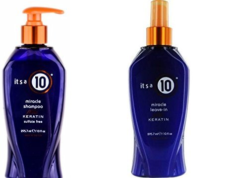 It's a 10 Miracle Shampoo Plus Keratin, 10 Ounce + Its A 10 Miracle Leave-In plus Keratin, 10 Ounce