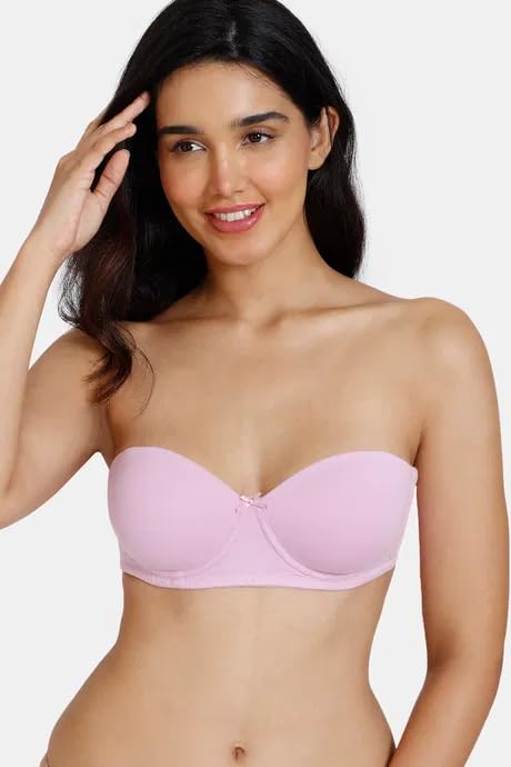 Image of BEWILD Women Balconette Bra | Lightly Padded Comfort | Soft Breathable Cotton Fabric | Seamless Design | Wirefree Comfort | Supportive Fit | Stylish Underwear