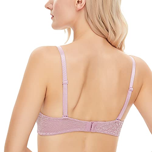 Image of Wingslove Women's Push Up Bra Deep V Plunge Underwire T-Shirt Bra Multiway 2 Cups Up