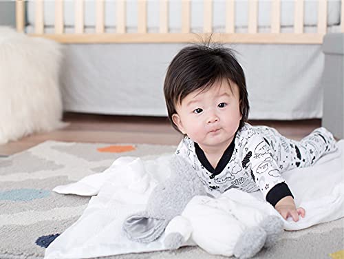 Little Me Plush Elephant Rattle With Welcome To The World Embroidery (White, 9 Inch) #TOP1